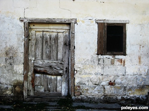 Old door and window