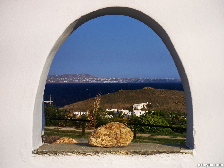 view in Mykonos