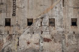 Abandoned factory windows