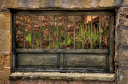 Window with anti theft system