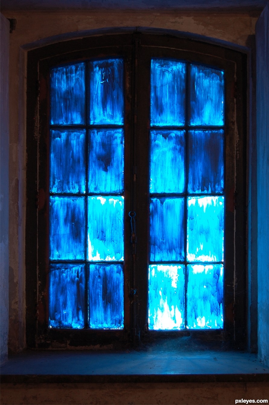 The blue window