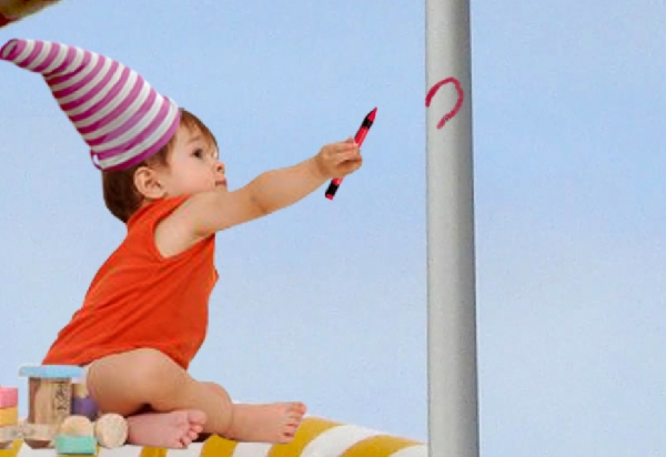 Creation of baby` sky: Step 3