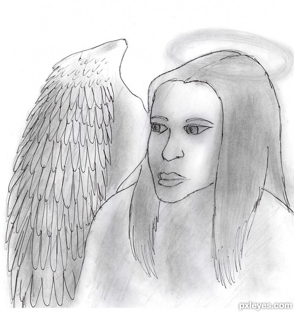 Angel drawing picture