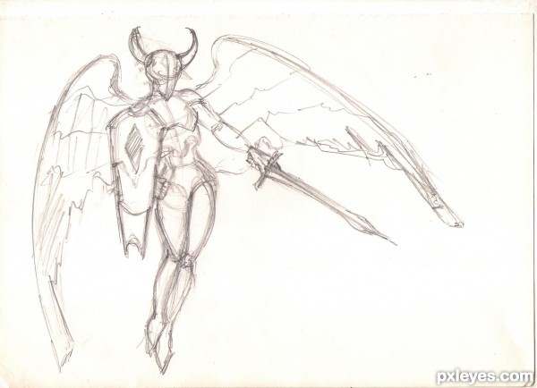 Creation of an angel from hell: Step 1