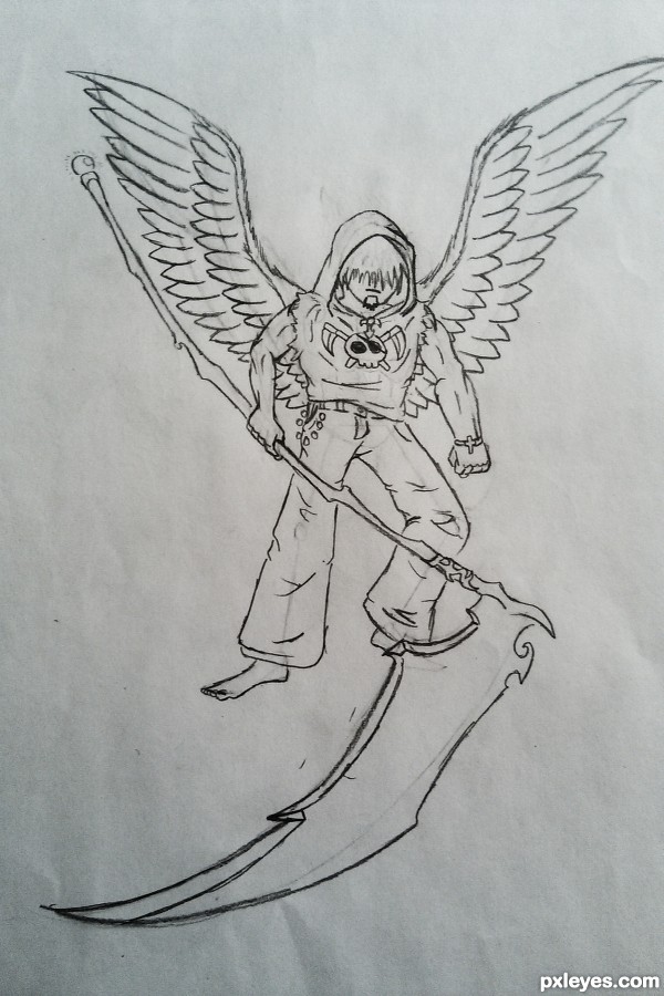 Creation of angel of death: Step 2