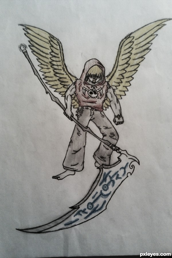 Creation of angel of death: Step 4