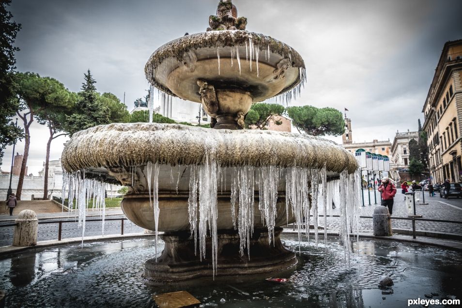 Ice fountain