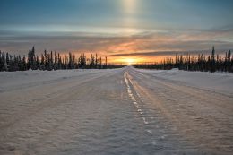 Winter road to the North
