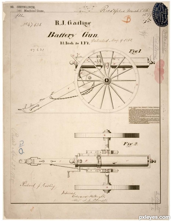 Creation of Gatling Battery Gun: Step 1