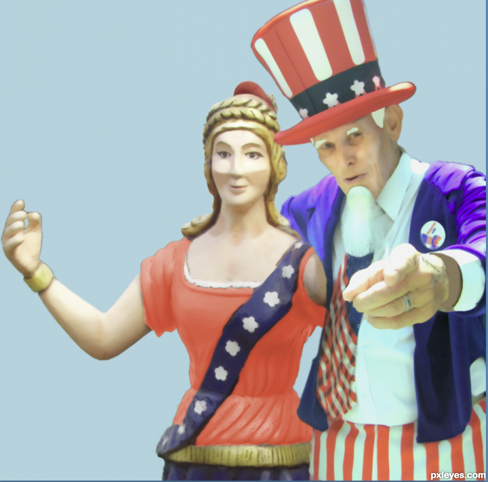 Creation of Patriotic Couple: Step 6