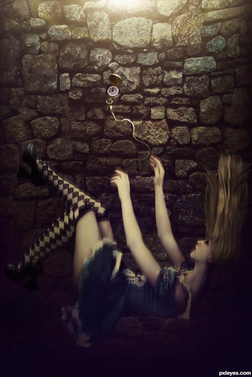 Alice Falling photoshop picture)