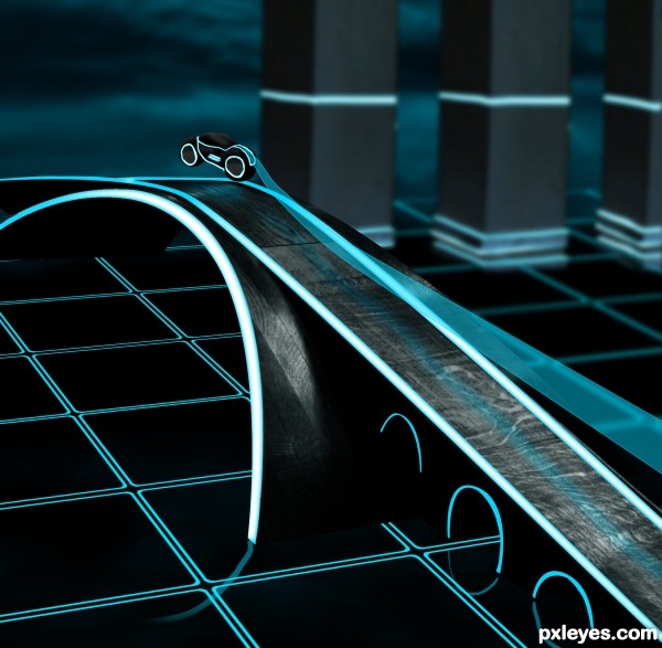 Tron Bridge photoshop picture)