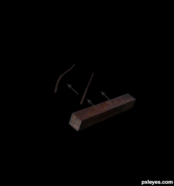 Creation of Hang man hanging there...: Step 3