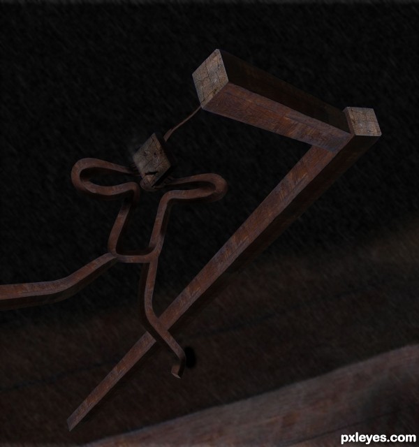 Creation of Hang man hanging there...: Step 9