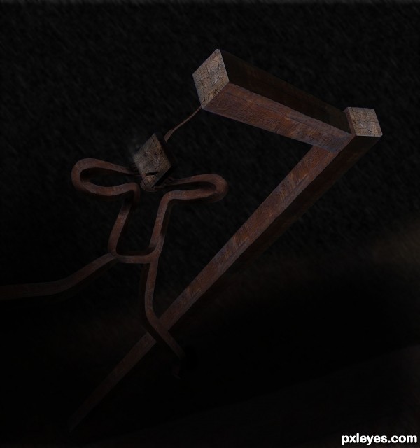 Creation of Hang man hanging there...: Step 10