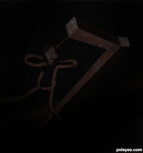 Creation of Hang man hanging there...: Step 11