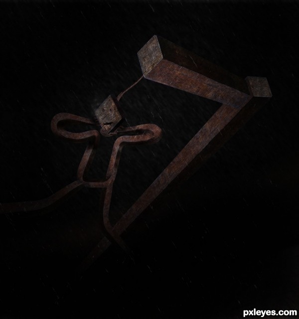 Creation of Hang man hanging there...: Step 12