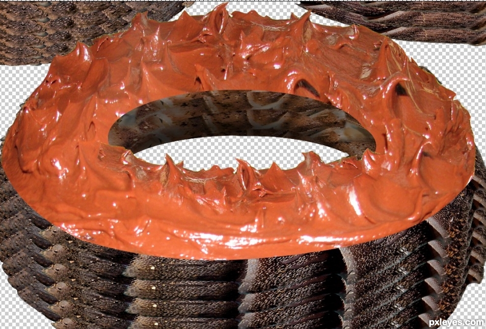 Creation of The Donuts They Serve in Hell: Step 7