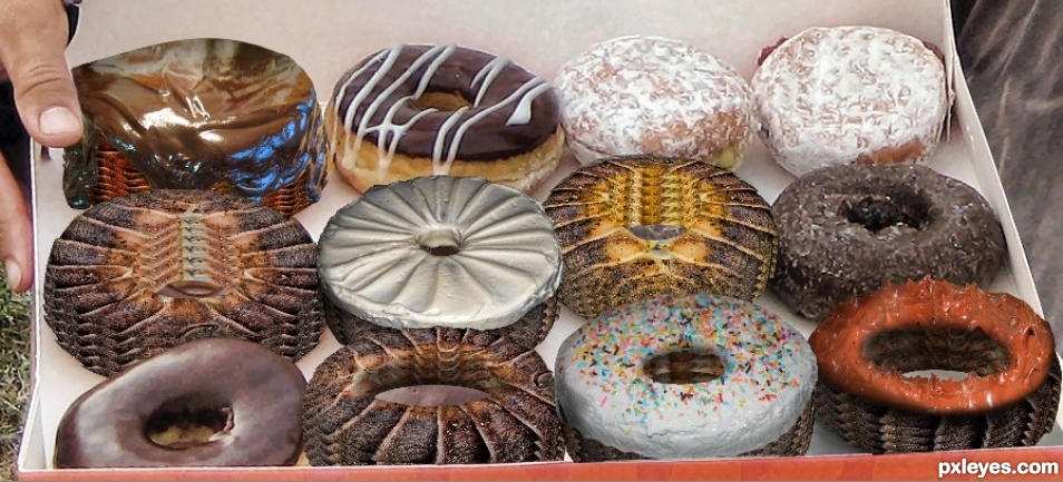 Creation of The Donuts They Serve in Hell: Step 14