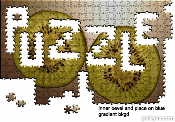 Creation of jig saw puzzle: Step 4