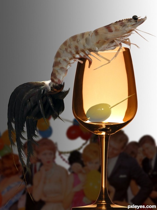 Creation of Shrimp cocktail: Final Result
