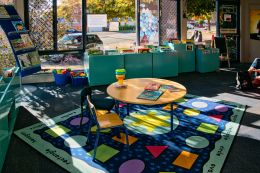 Childrens corner in the library 
