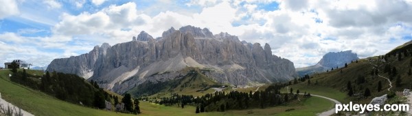 Dolomites Sella group