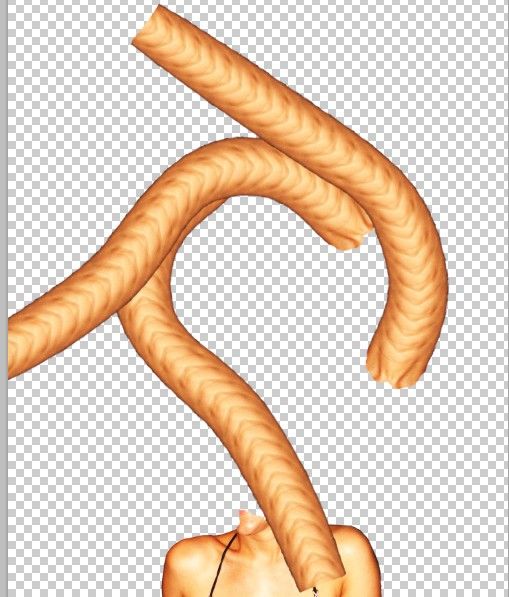 Creation of Knotty Girl: Step 6