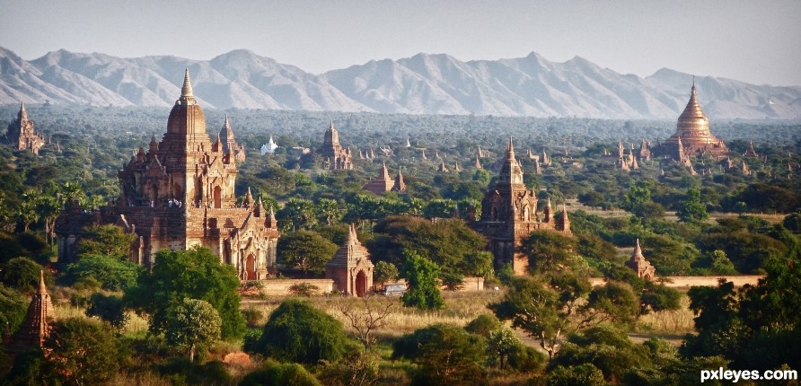 a field of over 2000 monuments