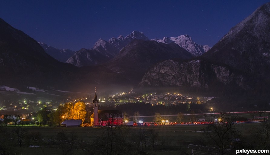 Look at the mojstrana, The gateway to Triglav