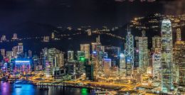 The lights of Hong Kong