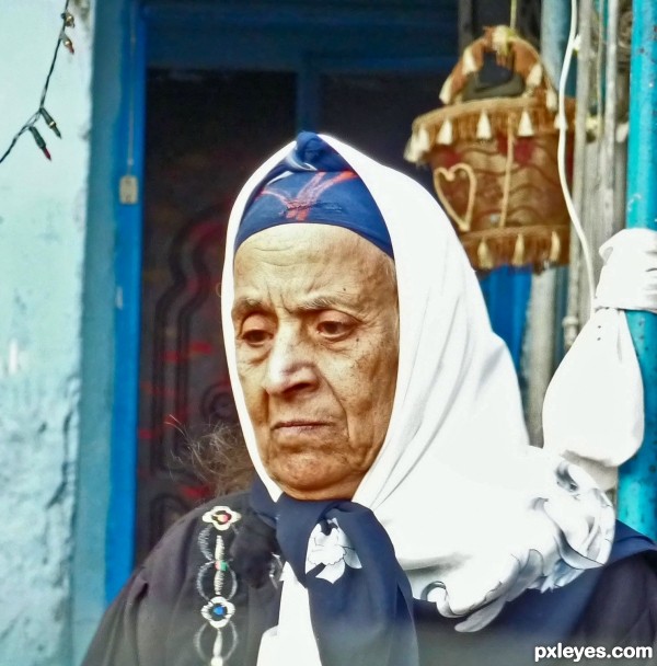 Old woman at the market