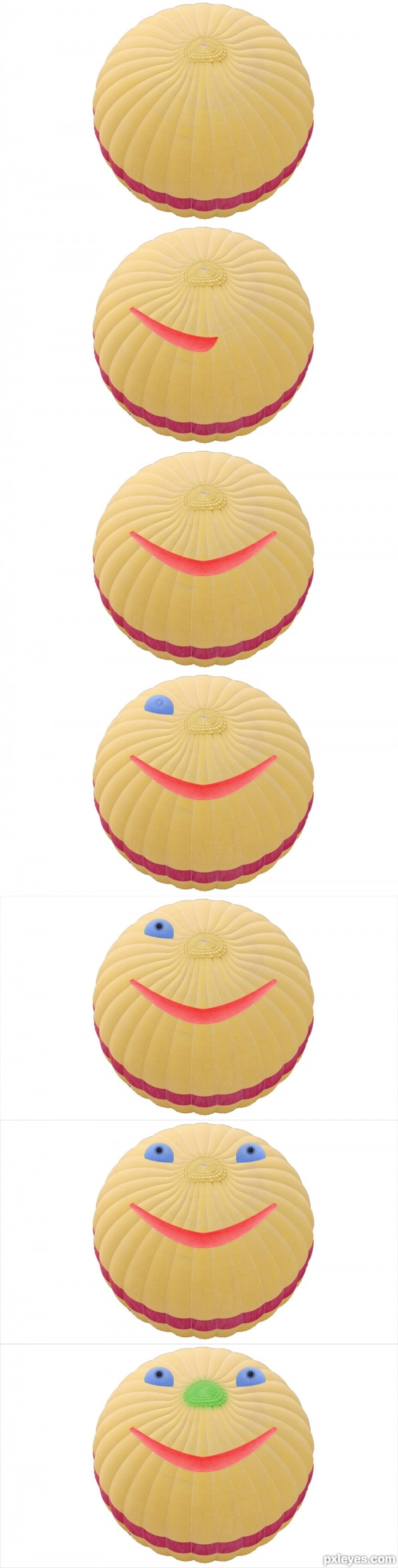 Creation of cute balls: Step 1