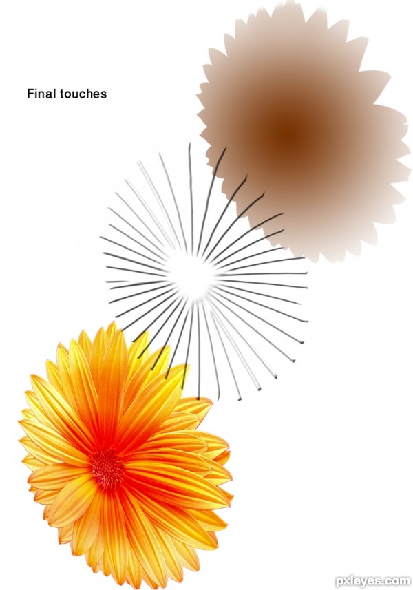 Creation of Princess of Petals: Step 9