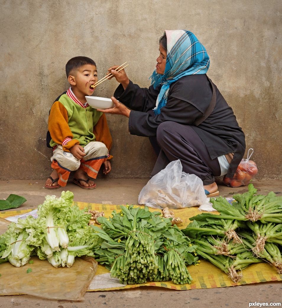 Lunchtime  with Granny