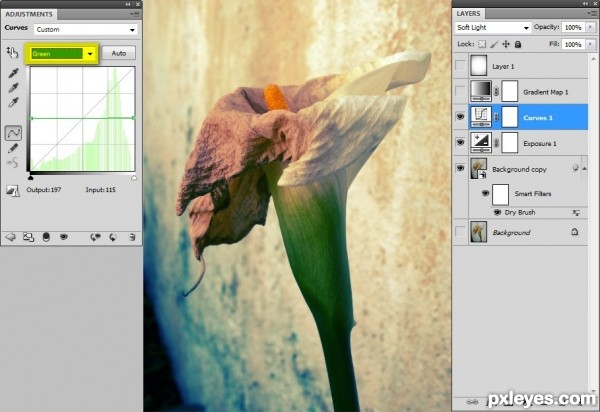 Creation of Dead lily: Step 5