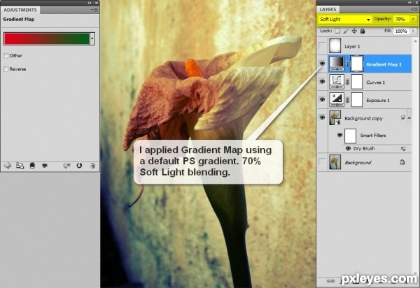 Creation of Dead lily: Step 8