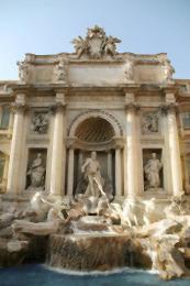 Trevi fountain painting