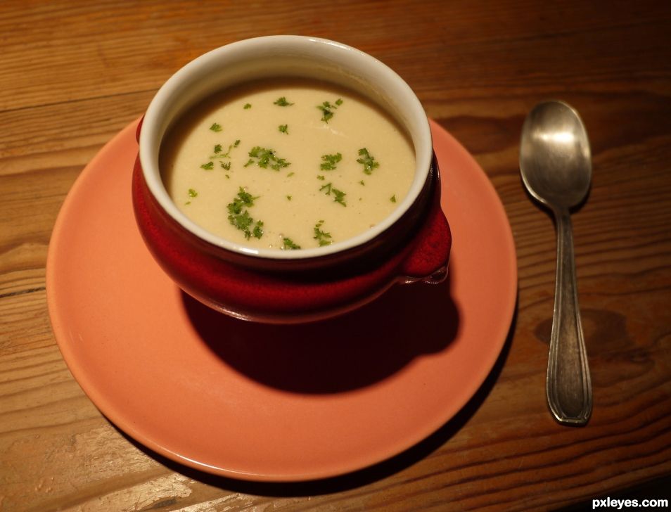 Creation of Creme Du Barry (Cauliflower Soup): Final Result