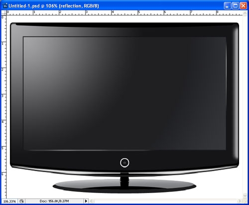 Make a Realistic LCD HDTV from Scratch Final Image
