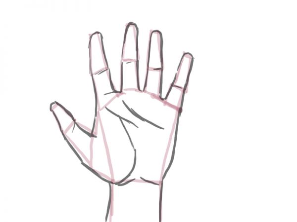 wooden hand drawing model