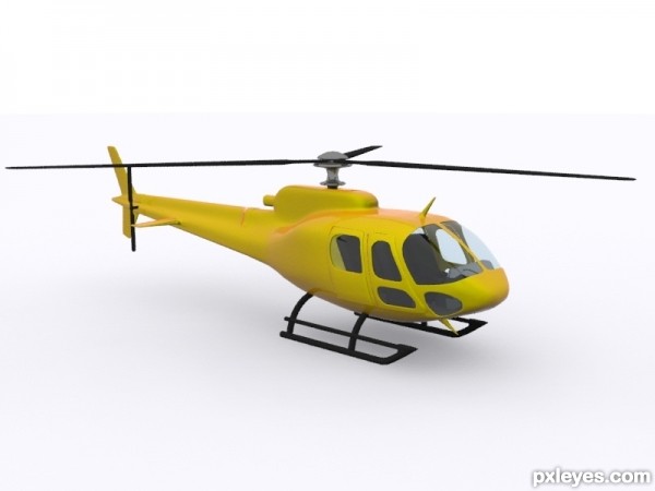 How To Model a Eurocopter Helicopter Final Image