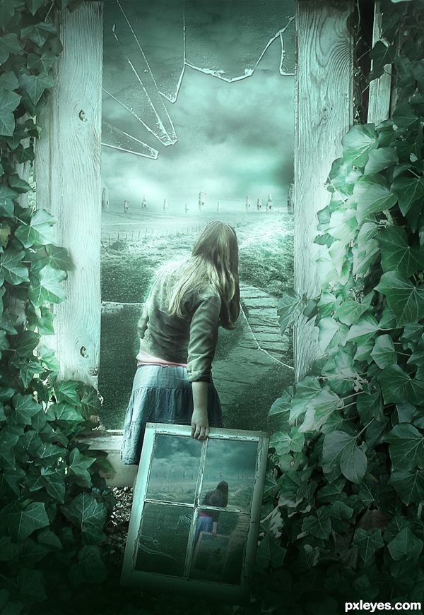 Create a Dark Fantasy Manipulation of a Broken Girl Final Image