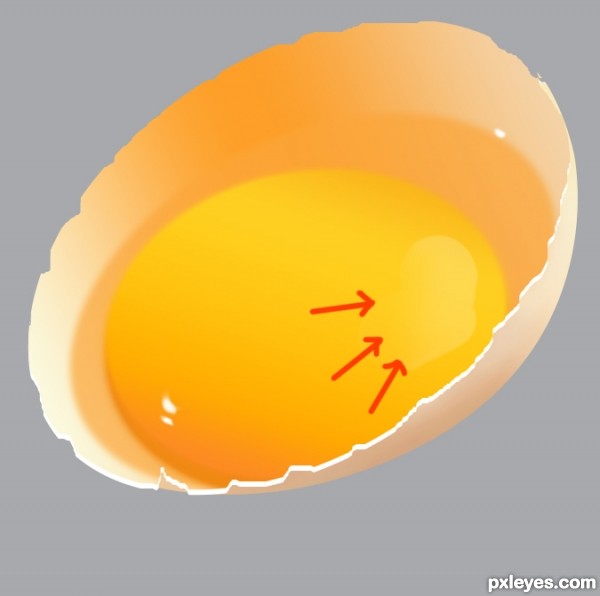 egg photoshop step scratch realistic broken tutorial create pxleyes