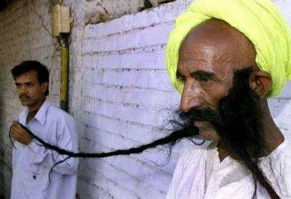 Longest moustache Photoshop Picture