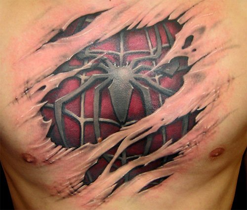 Spidey Tattoo Spidey Tattoo Photoshop Picture