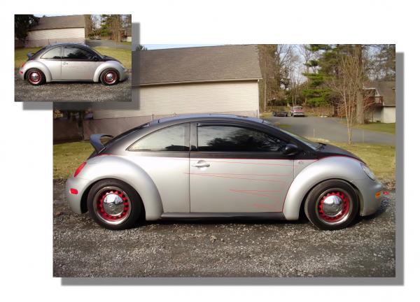 New Beetle With a slightly lowered roof giving a smoother profile